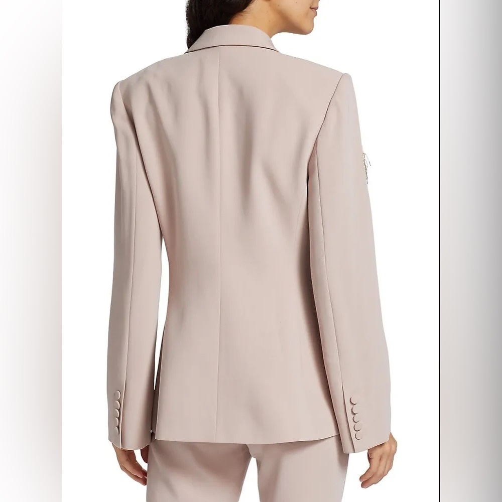 NWT $795 CINQ A SEPT Candace Crepe Floral Embroidered Jacket Blazer - Picture 4 of 13